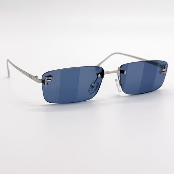 NEW FE4172US 16X BLUE SILVER UNISEX SUNGLASSES FENDI FE4172US - Picture 4 of 14
